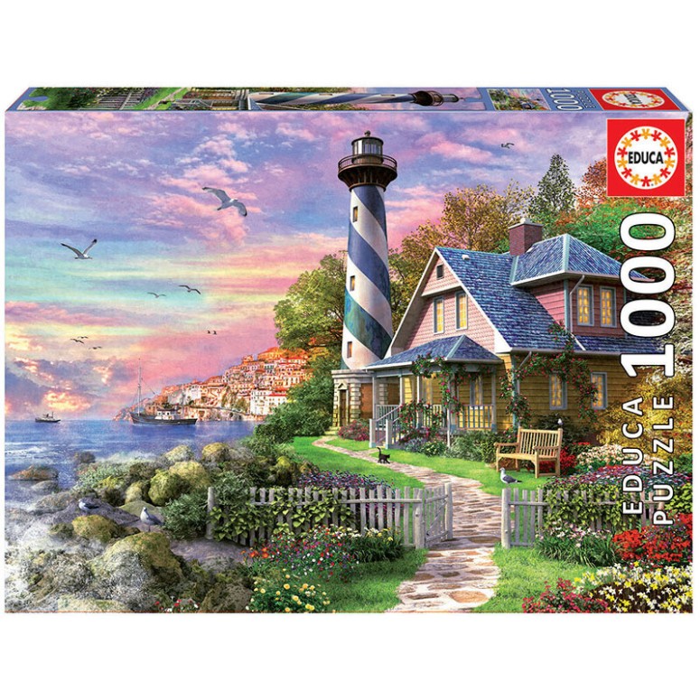 PUZZLE 1000 pcs Farol em Rock Bay - EDUCA