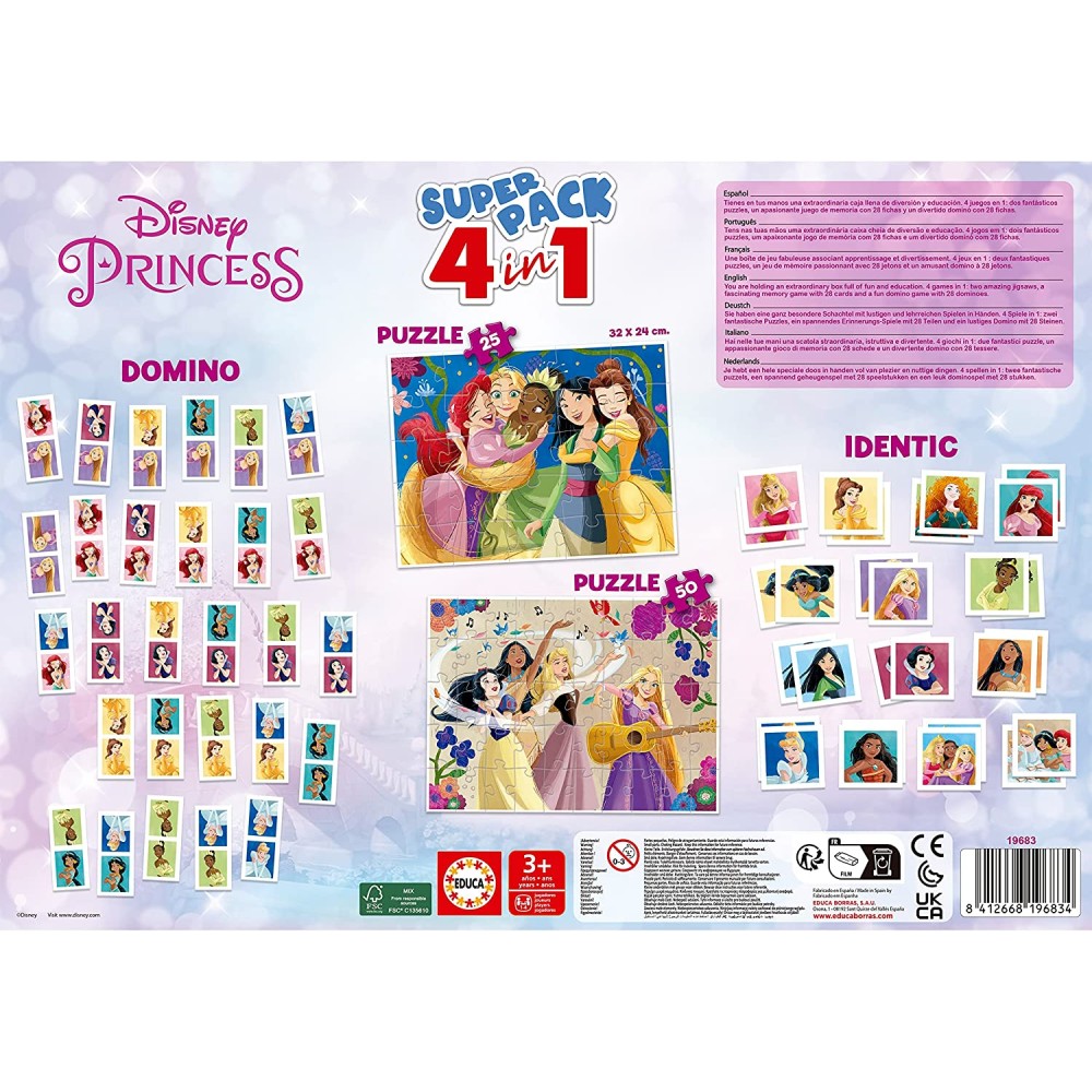 Jogo Dominó Disney Princesas