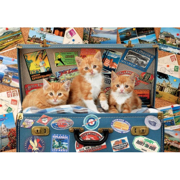 PUZZLE 200 pcs- Gatinhos Viajantes - EDUCA