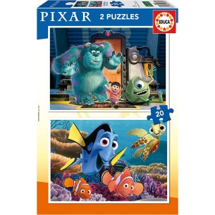 PUZZLE 2x20pcs Pixar Disney...