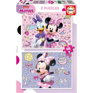 PUZZLE 2x48 pcs MINNIE -...