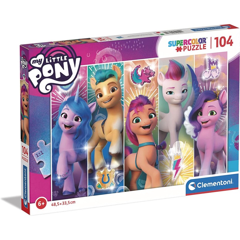 PUZZLE Super 104 pcs My Little Pony- CLEMENTONI