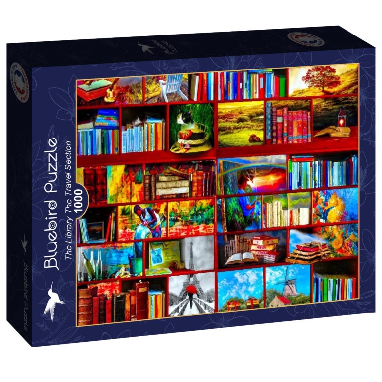 PUZZLE 1000 pcs - The Library the Travel - BLUEBIRD