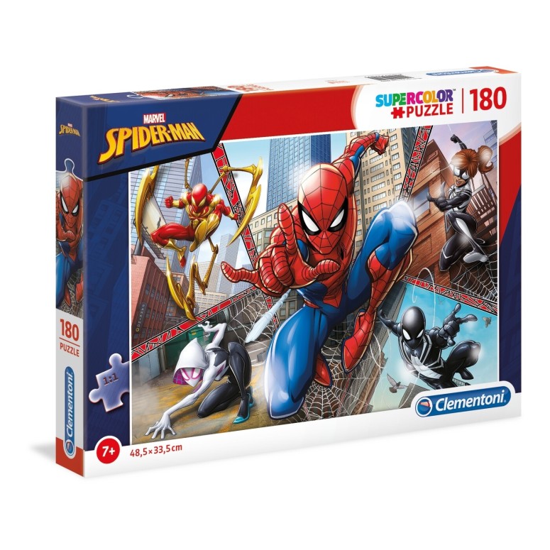 PUZZLE Super 180 pcs Spiderman - CLEMENTONI