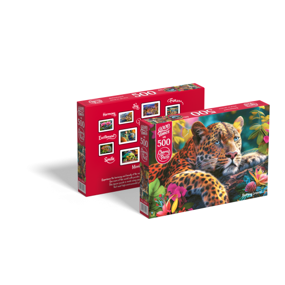 PUZZLE 500 pcs - Leopard - CHERRY PAZZI