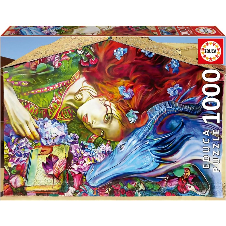 PUZZLE 1000 pcs Livraria Sant Jordi- EDUCA