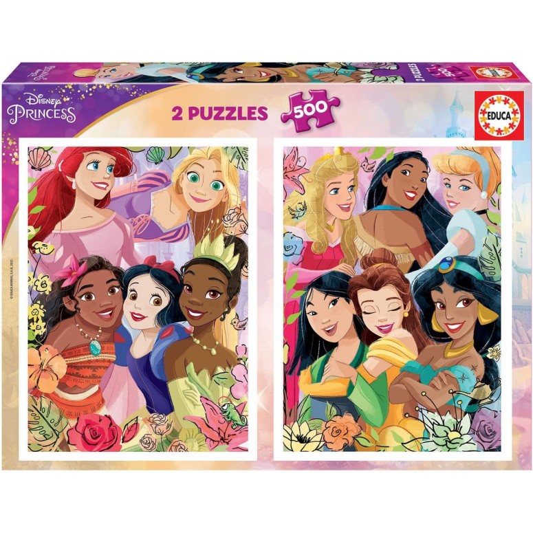 PUZZLE 2x500 pcs As Princesas Disney - EDUCA