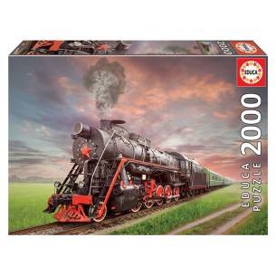 PUZZLE 2000 pcs - Locomotiva a Vapor - EDUCA