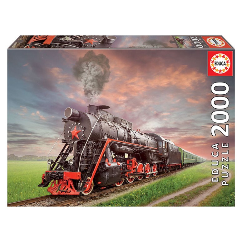 PUZZLE 2000 pcs - Locomotiva a Vapor - EDUCA