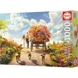 PUZZLE 1000 pcs O Carro das...