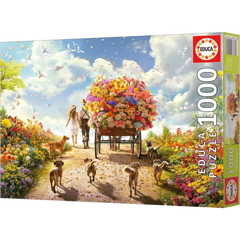 PUZZLE 1000 pcs O Carro das Flores- EDUCA