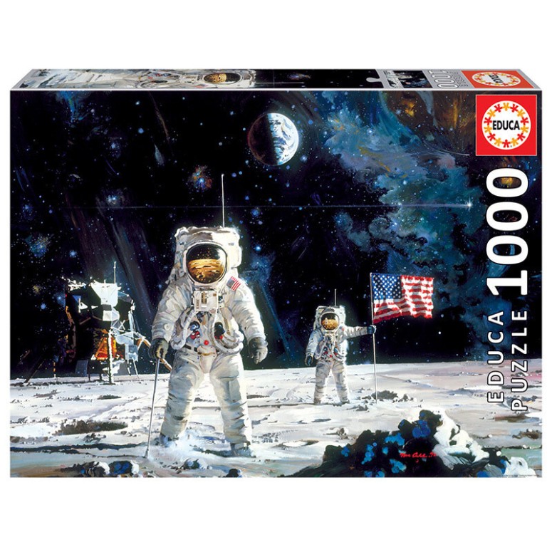 PUZZLE 1000 pcs 1º Homem na Lua - EDUCA