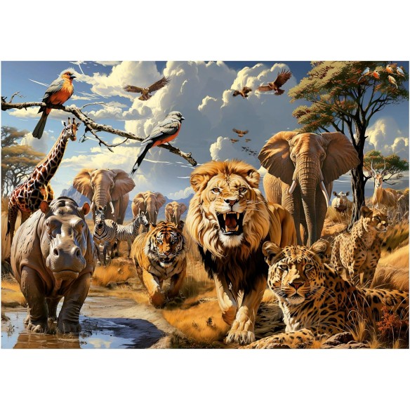 PUZZLE 1000 pcs Animais Selvagens - EDUCA