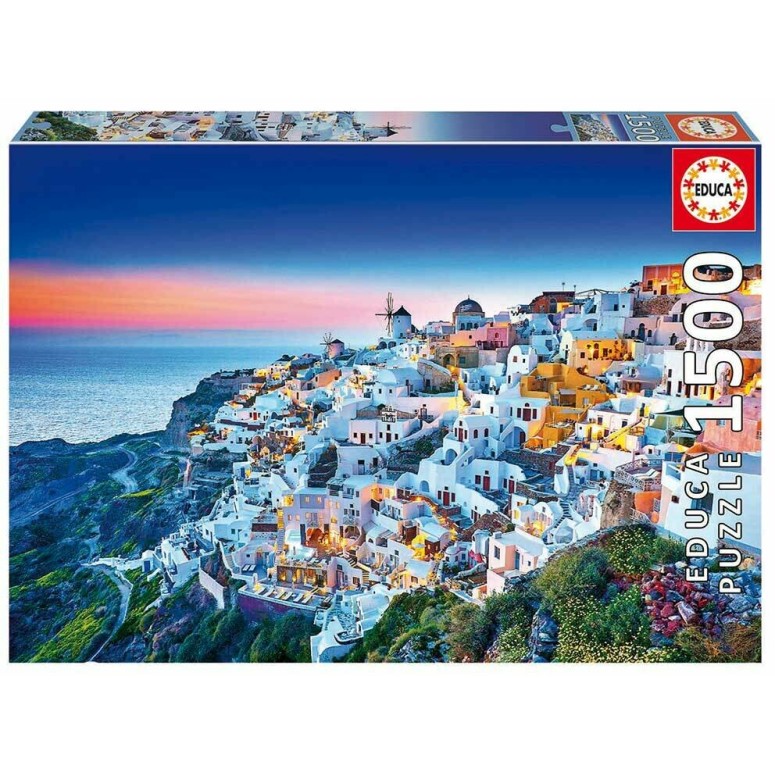 PUZZLE 1500 pcs - Santorini - Grécia - EDUCA