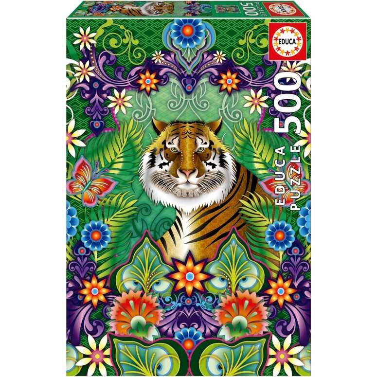 PUZZLE 500 pcs Tigre de Bengala - EDUCA