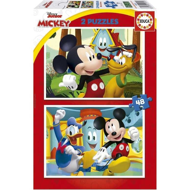 PUZZLE 2x48 pcs A Casa do Mickey Mouse - EDUCA