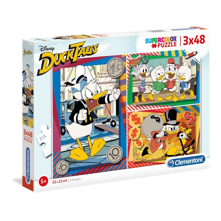PUZZLE Ducktales - Disney 3x48pcs - CLEMENTONI