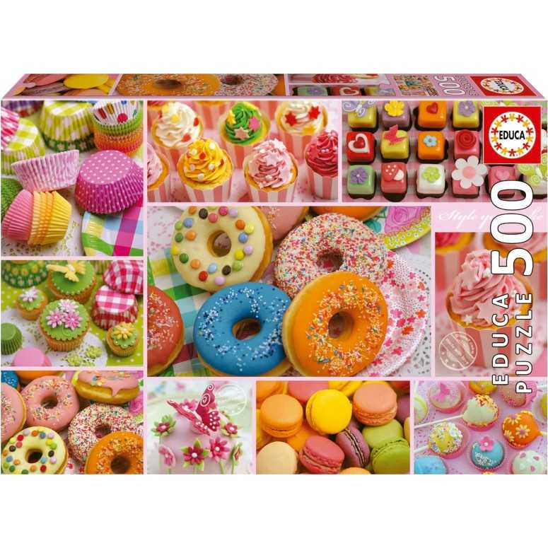 PUZZLE 500 pcs - Colagem Doces - EDUCA