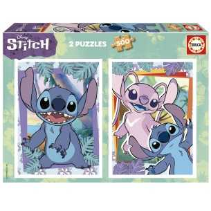 PUZZLE 2x500 pcs Stitch...