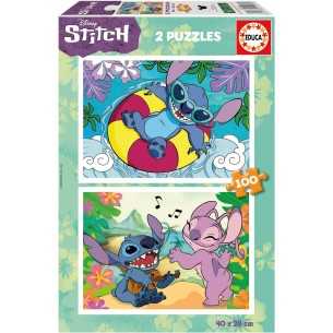 PUZZLE 2x100 pcs - Stitch -...