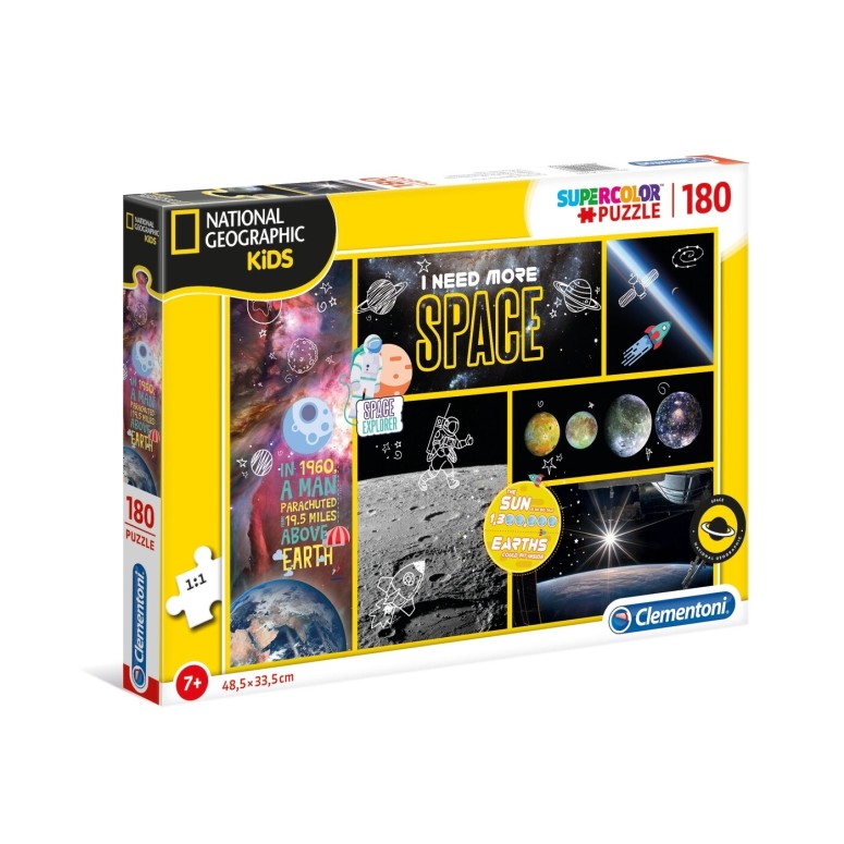 PUZZLE Super 180 pcs National Geographic - Espaço - CLEMENTONI