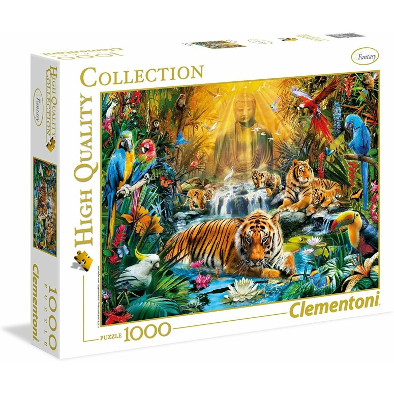 PUZZLE 1000 HQ Mystical Tigers - CLEMENTONI