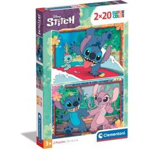 PUZZLE 2x20 pcs Stitch-...