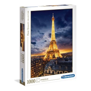PUZZLE 1000 HQ Torre Eiffel - CLEMENTONI
