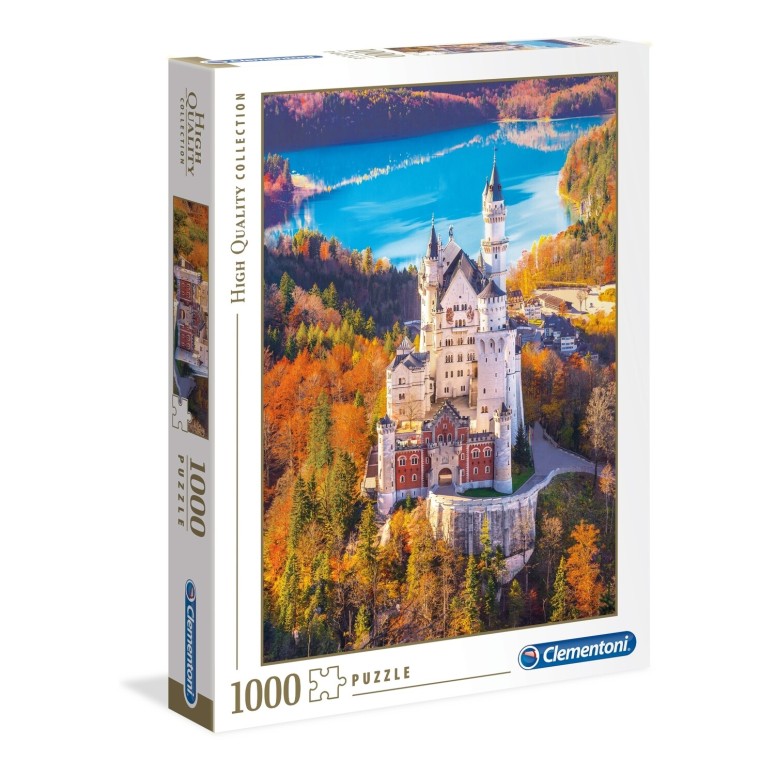 PUZZLE 1000 HQ Neuschwanstein Castle - CLEMENTONI