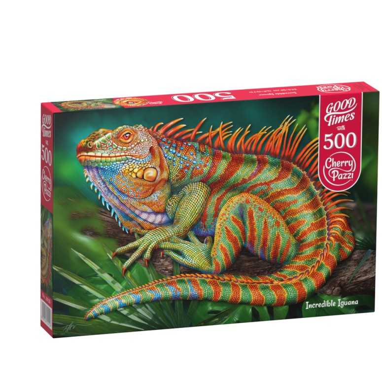 PUZZLE 500 pcs - Incredible Iguana - CHERRY PAZZI