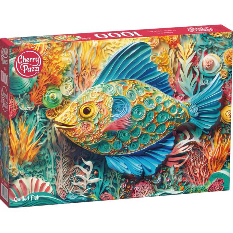 PUZZLE 1000 pcs - Quilled Fish - CHERRY PAZZI