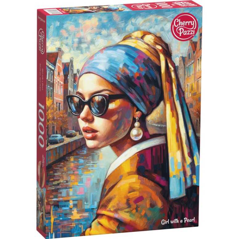PUZZLE 1000 pcs - Girl with a Pearl - CHERRY PAZZI