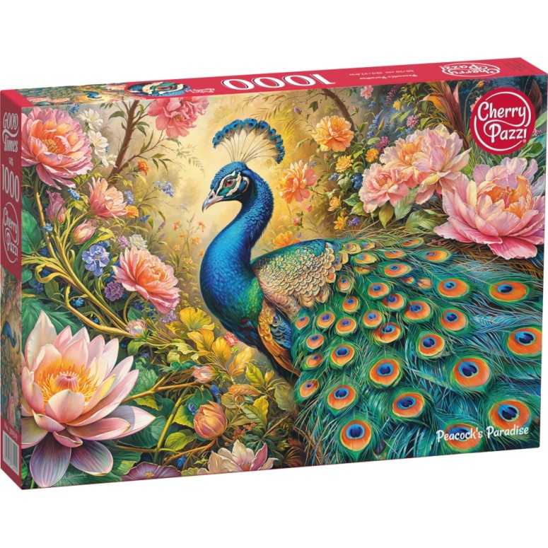 PUZZLE 1000 pcs - Peacock's Paradise - CHERRY PAZZI