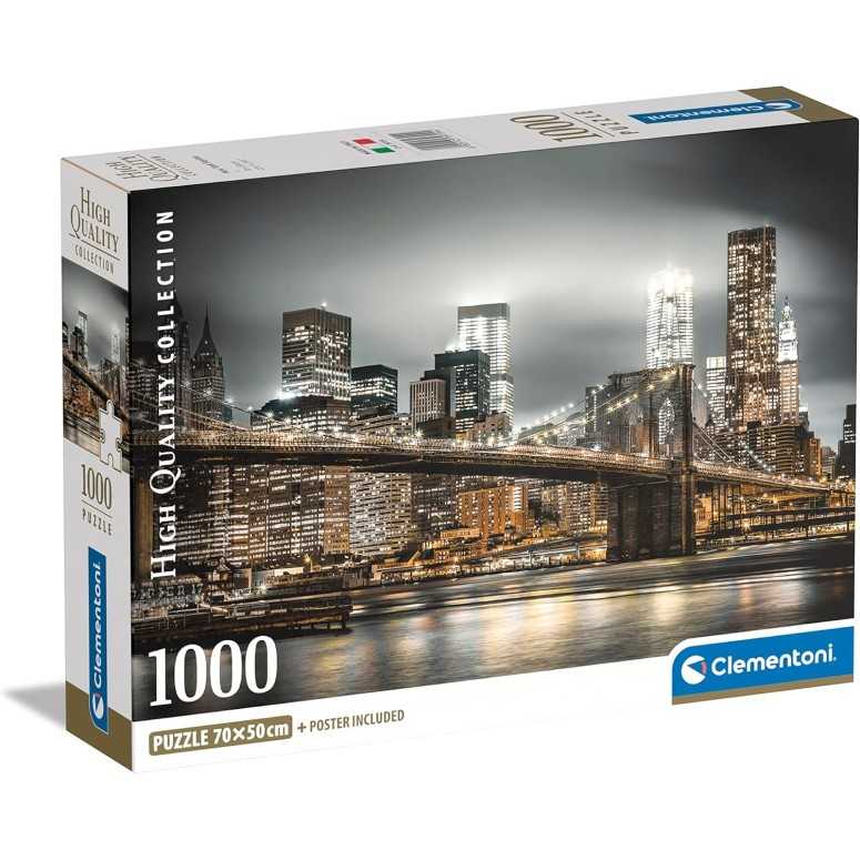 PUZZLE 1000 HQ New York - CLEMENTONI