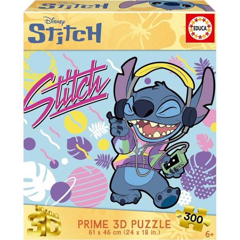 PUZZLE 300 pcs - Stitch Prime 3D - EDUCA