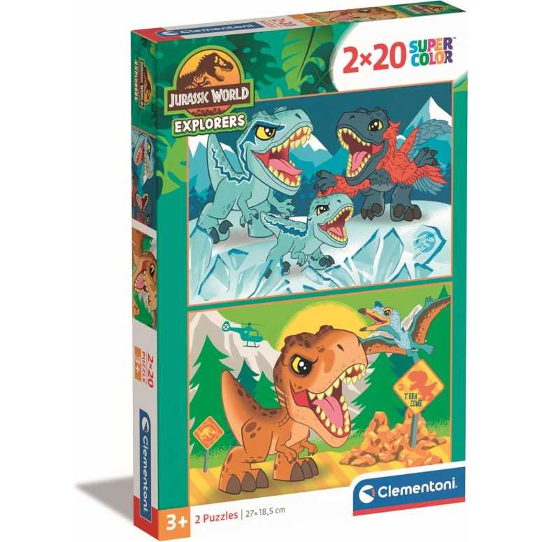 PUZZLE 2x20 pcs Jurassic World - CLEMENTONI