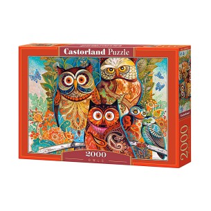 PUZZLE 2000 pcs - Corujas - CASTORLAND