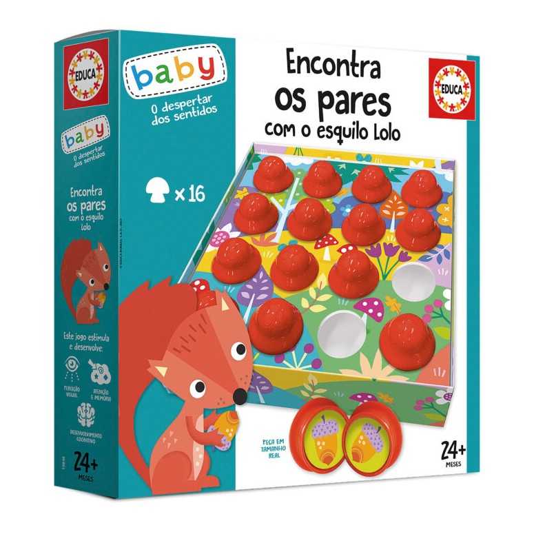EDUCA BABY Encontra os pares com o Esquilo