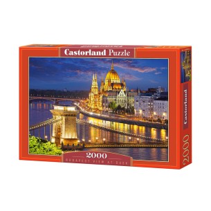 PUZZLE 2000 pcs - Budapeste ao Entardecer - CASTORLAND