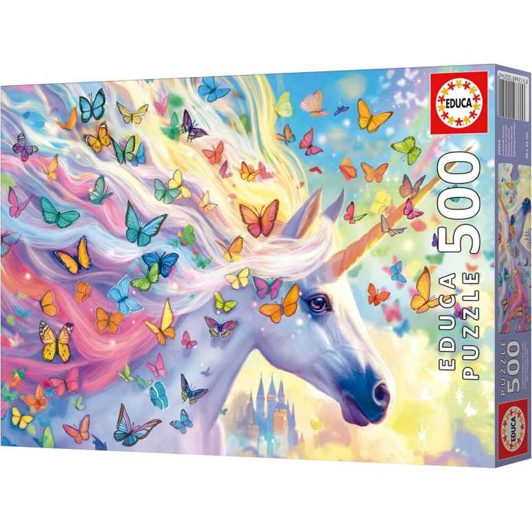 PUZZLE 500 pcs Unicornio Arco Iris - EDUCA