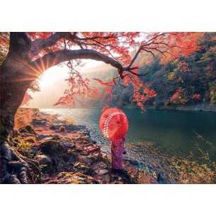 PUZZLE 1000 pcs - Sunrise in Katsura River, Japan - EDUCA 2