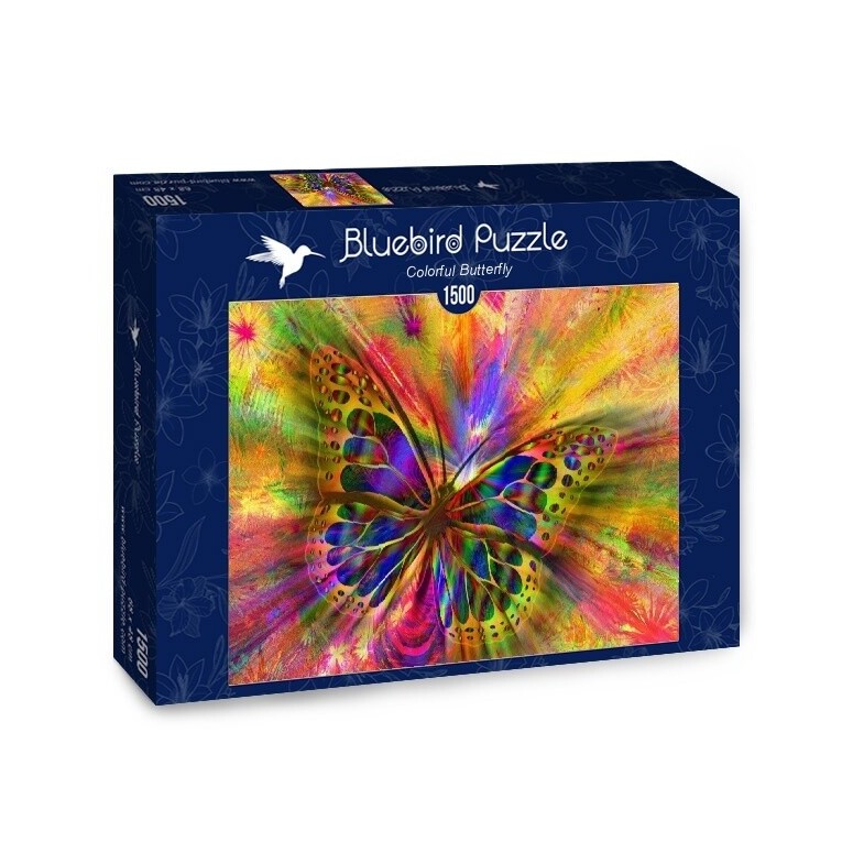 PUZZLE 1500 pcs - Borboleta Colorida - BLUEBIRD