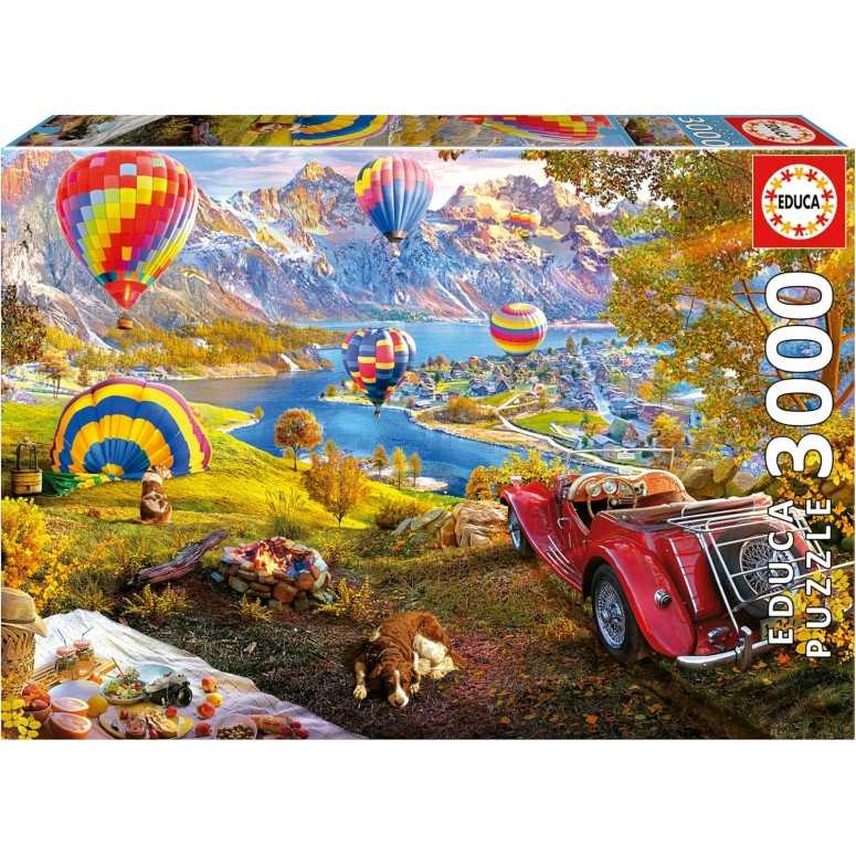 PUZZLE 3000 pcs Vale dos Balões Ar - EDUCA