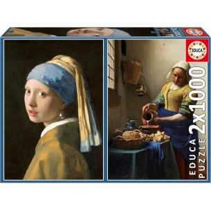 PUZZLE 2x1000 pcs Vermeer -...