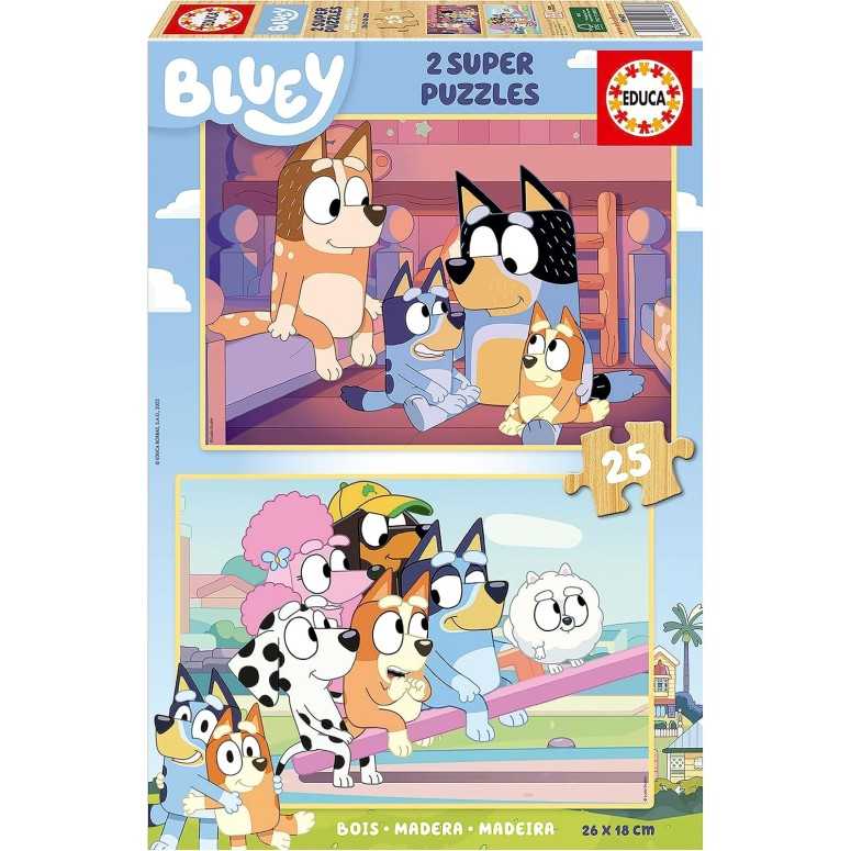 PUZZLE 2x25 pcs Bluey - EDUCA