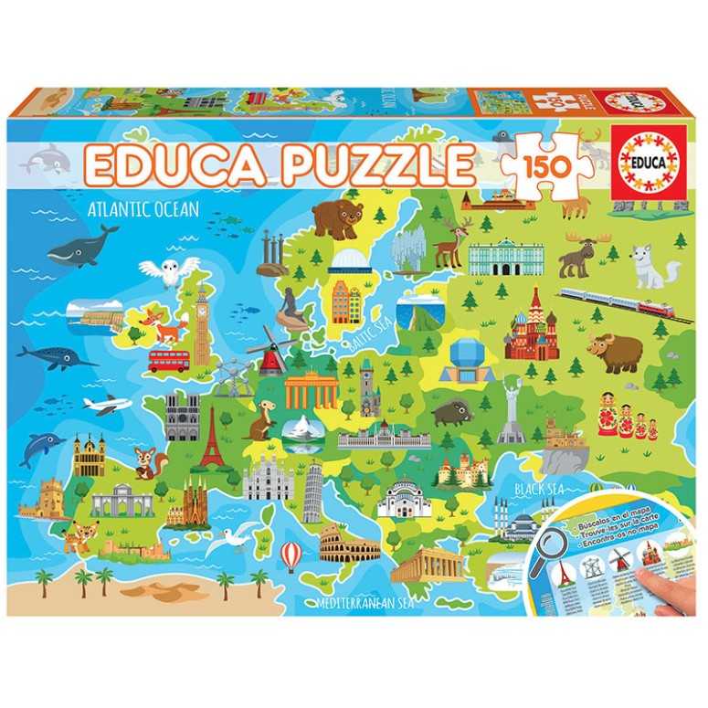 PUZZLE 150 pcs - Mapa Europa - EDUCA