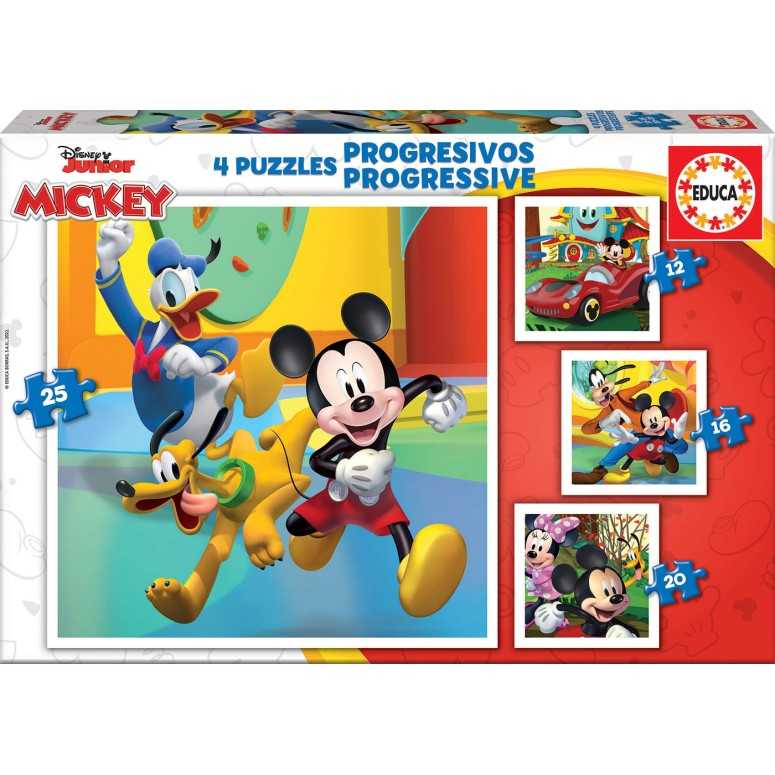 PUZZLE 12/16/20/25Pcs Mickey e Amigos - EDUCA
