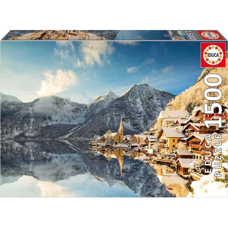 PUZZLE 1500 pcs - Hallstatt Inverno- Islândia - EDUCA