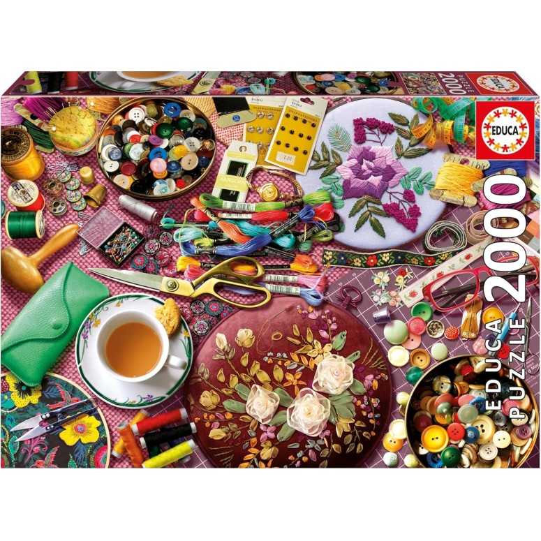 PUZZLE 2000 pcs - A mesa de Costura - EDUCA