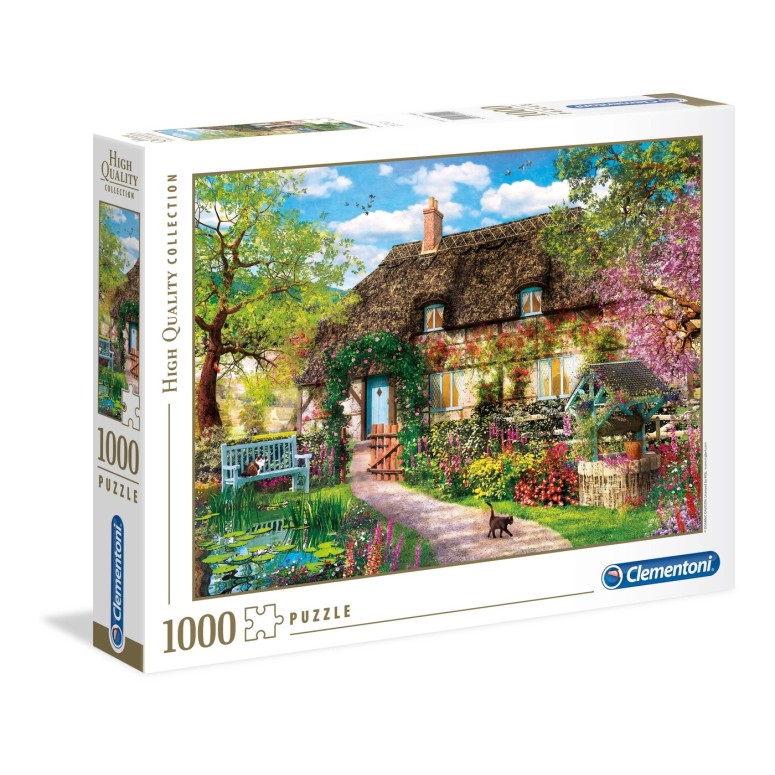 PUZZLE 1000 HQ  - Old Cottage - CLEMENTONI